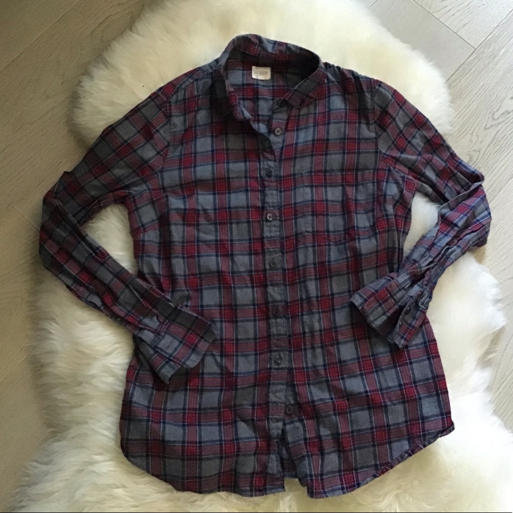 J Crew Flannel Long Sleeve Size S